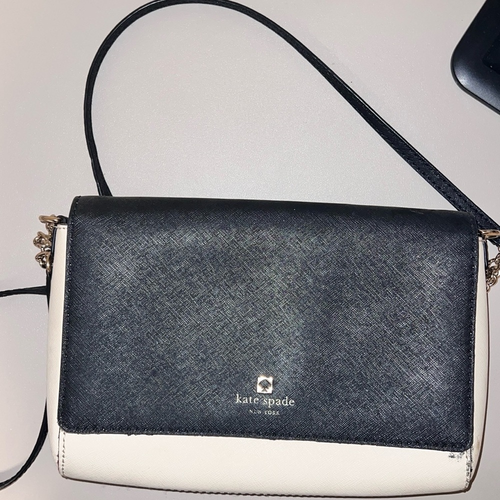 Kate Spade Black and Tan Crossbody Purse